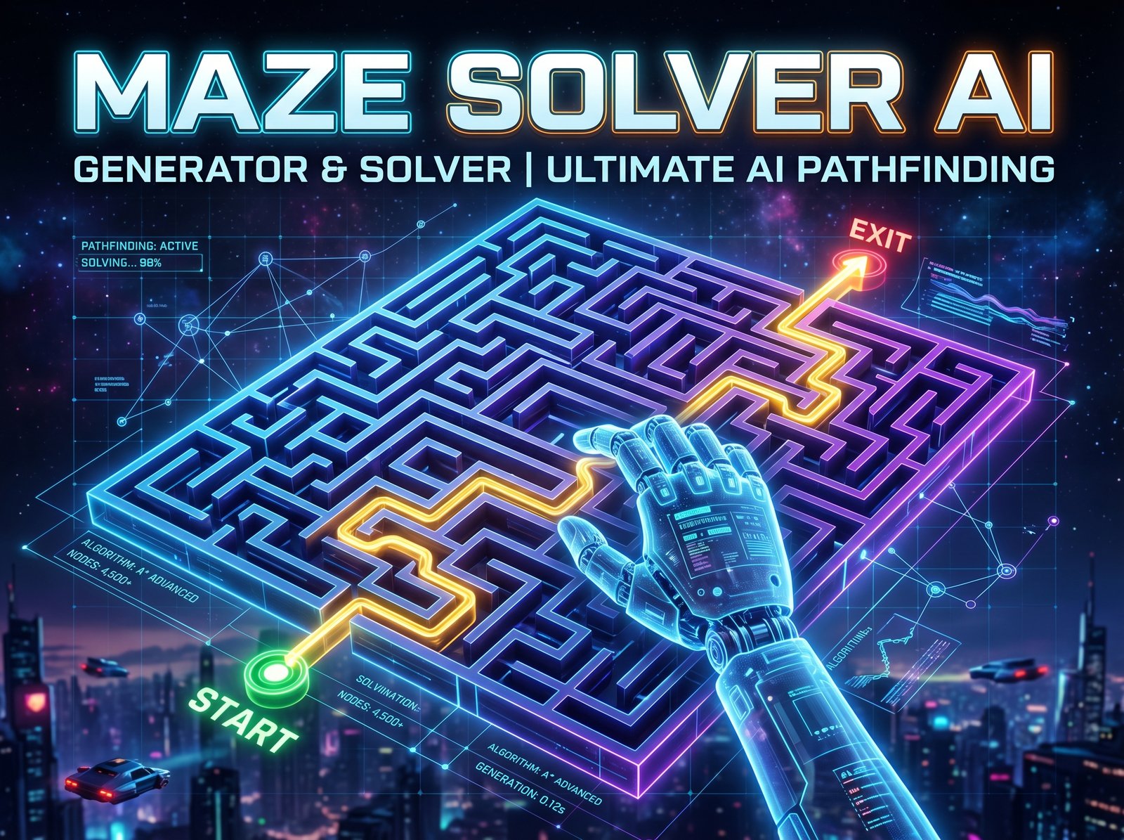 Maze Pro AI – Generate & Solve Com